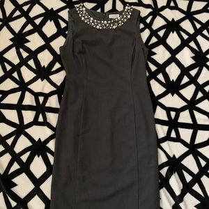 CALVIN KLEIN grey pencil dress 6